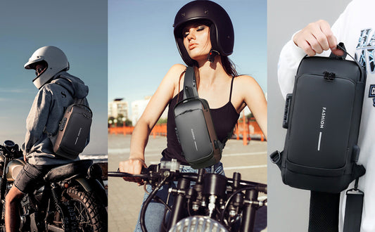 Chest Bag Multifunction Crossbody Sport Running Travel Sling Pack Anti-theft for Men (Random Color)