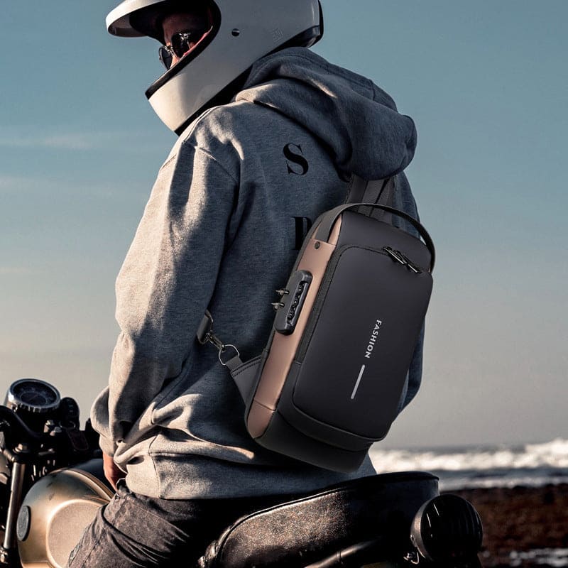 Chest Bag Multifunction Crossbody Sport Running Travel Sling Pack Anti-theft for Men (Random Color)